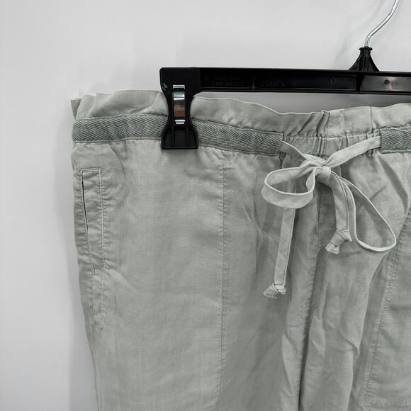 CLOTH & STONE NWT Evereve Tie Waist Short in Fresh Basil Green // L - Picture 4 of 11